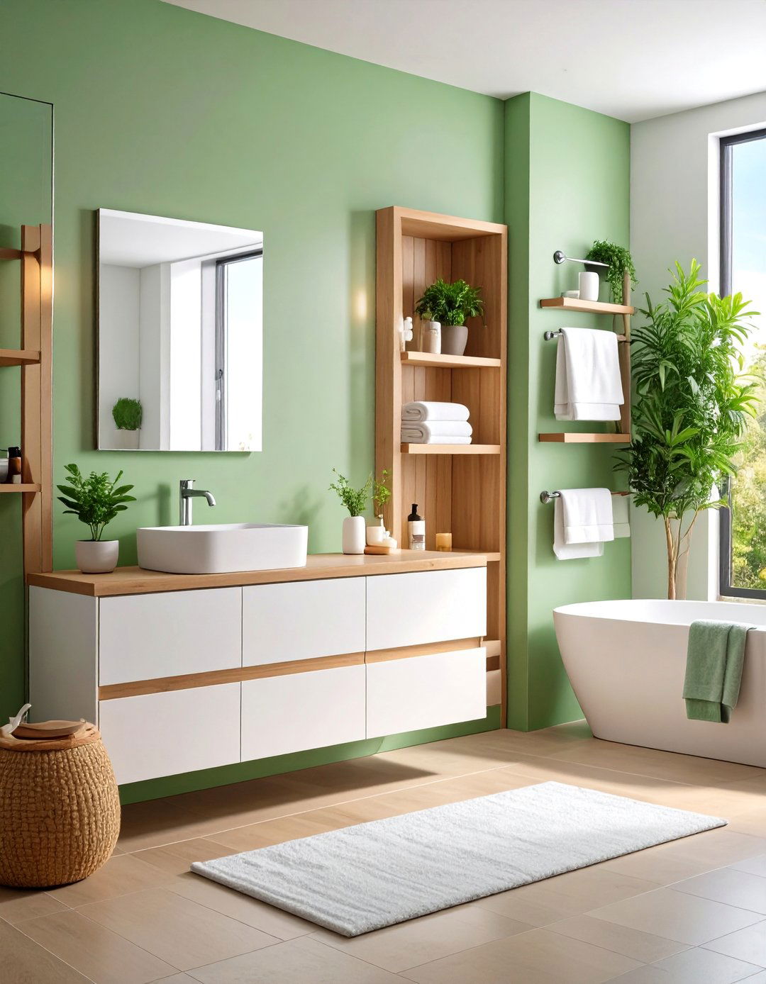 Bathroom Towel Storage Niche with Heated Rails - 25 Wall Niche Ideas
