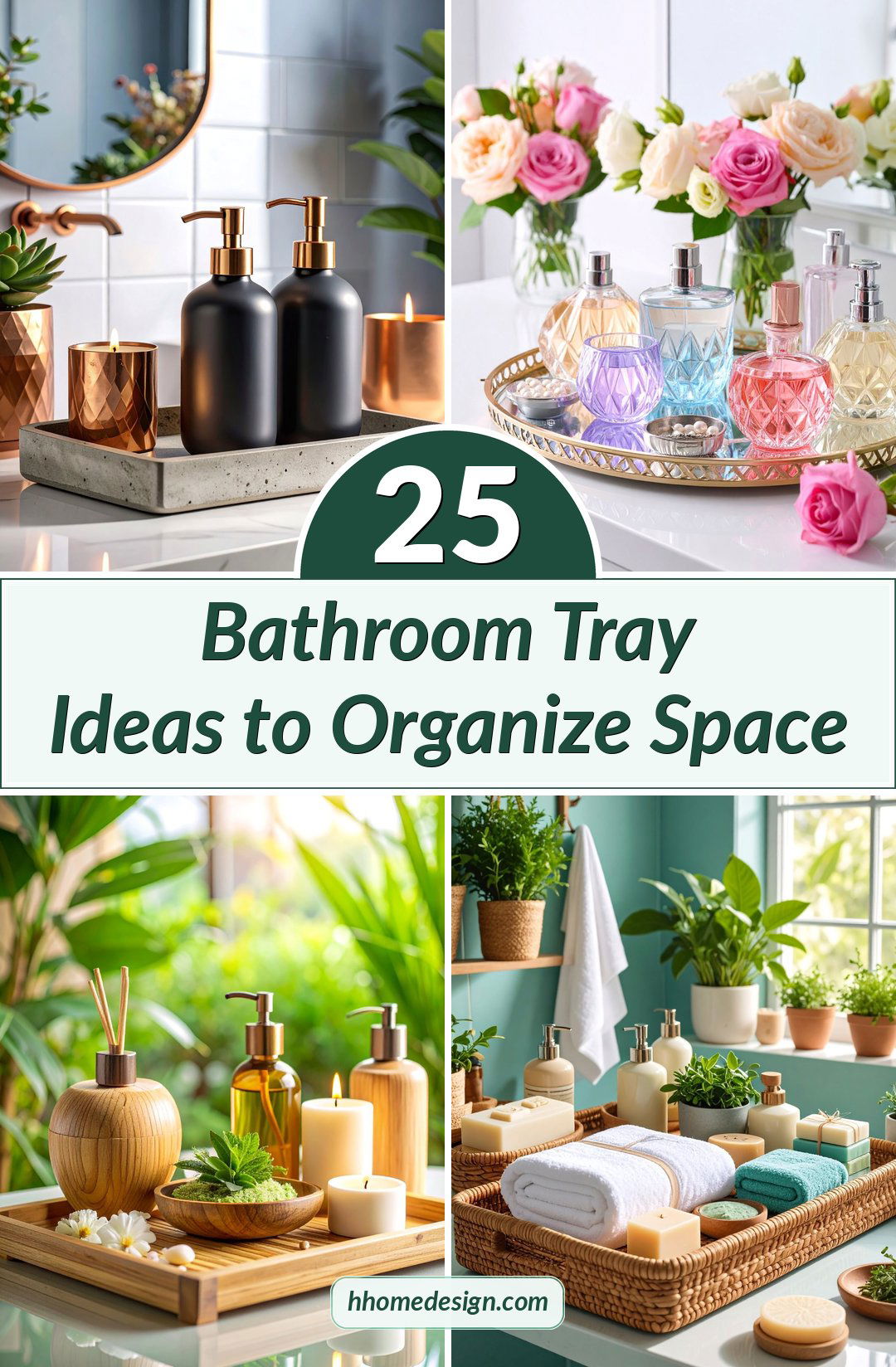 25 Bathroom Tray Ideas to Organize Space