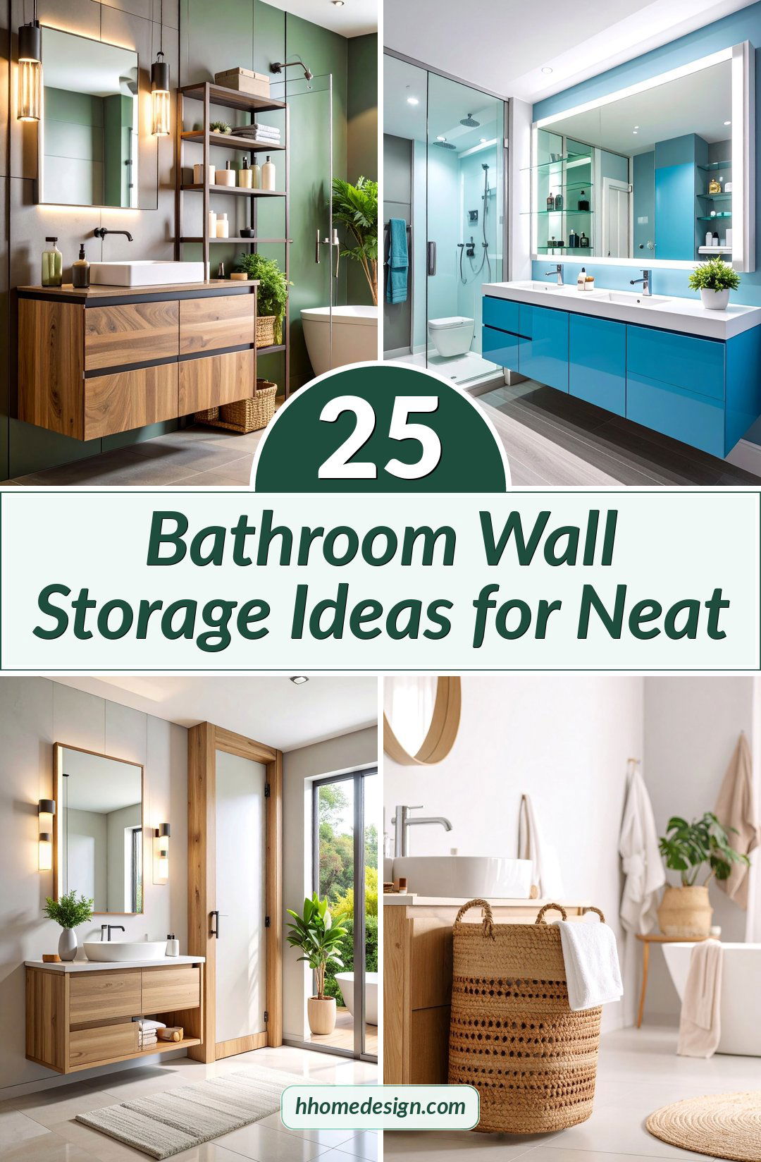 25 Bathroom Wall Storage Ideas for Neat