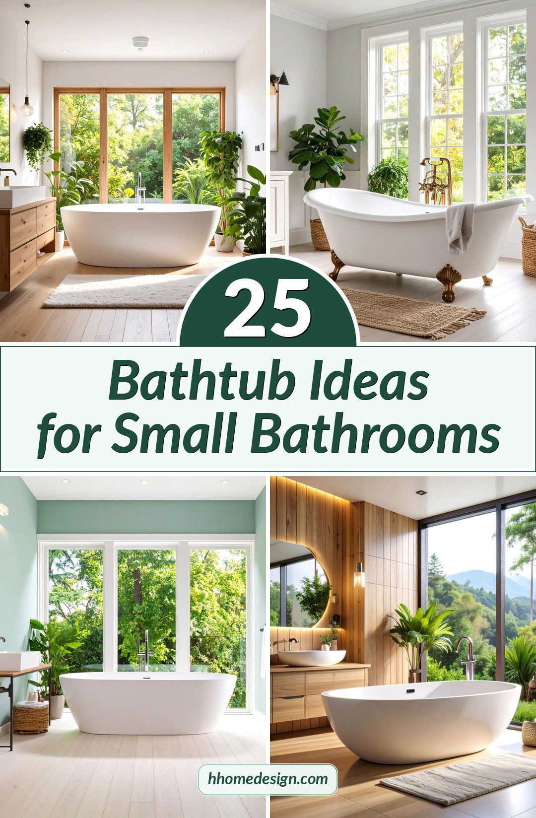 25 Bathtub Ideas for Small Bathrooms