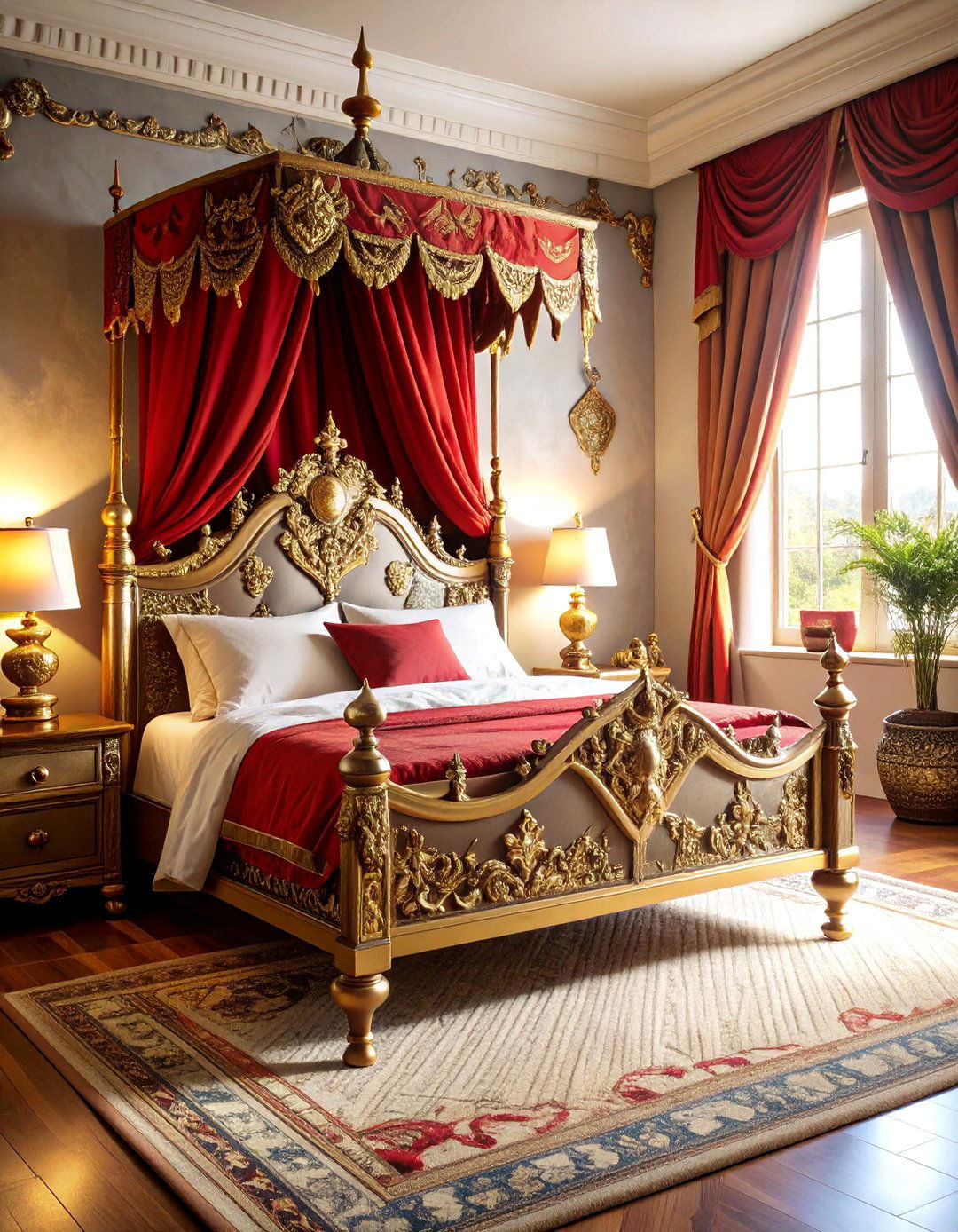 Battle Victory Viking Bedroom with Conquest Trophy Display - 25 Viking Bedroom Ideas