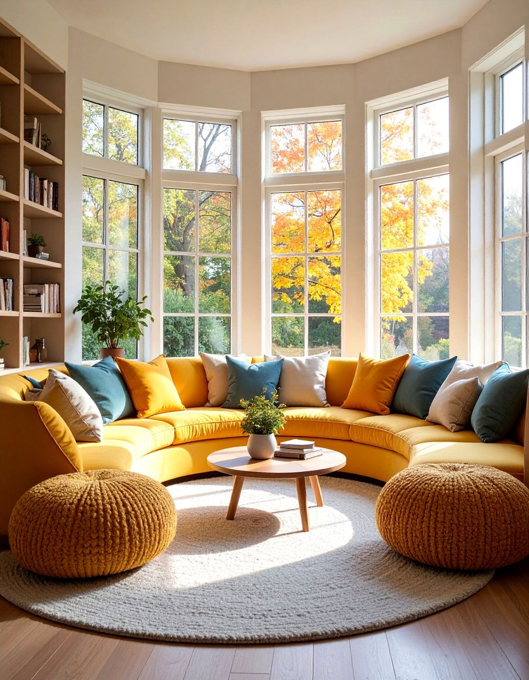 Bay Window Banquette Reading Nook - 25 Banquette Seating Ideas