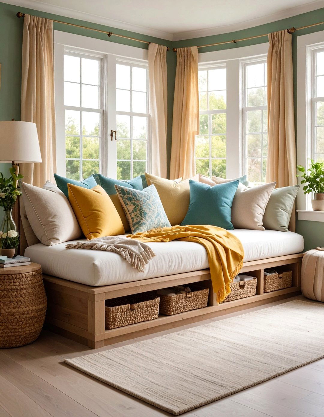 Bay Window Bedroom Seating Nook - 25 Bedroom Window Ideas