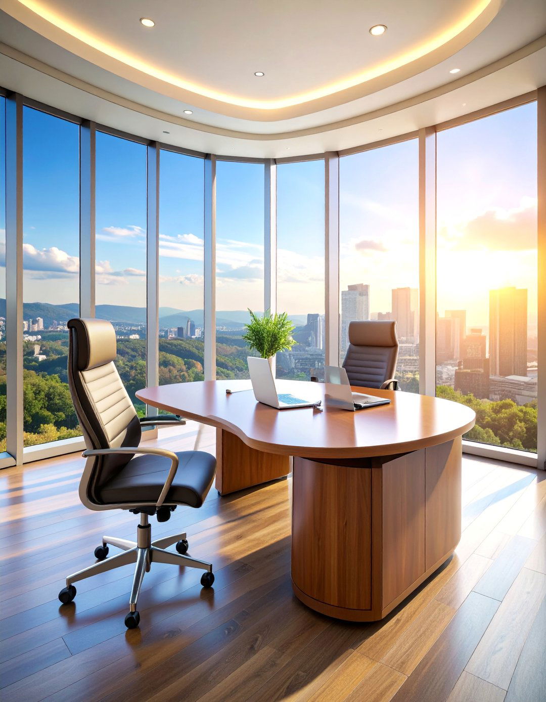 Bay Window Executive Desk Suite - 25 Desk in Front of Window Ideas