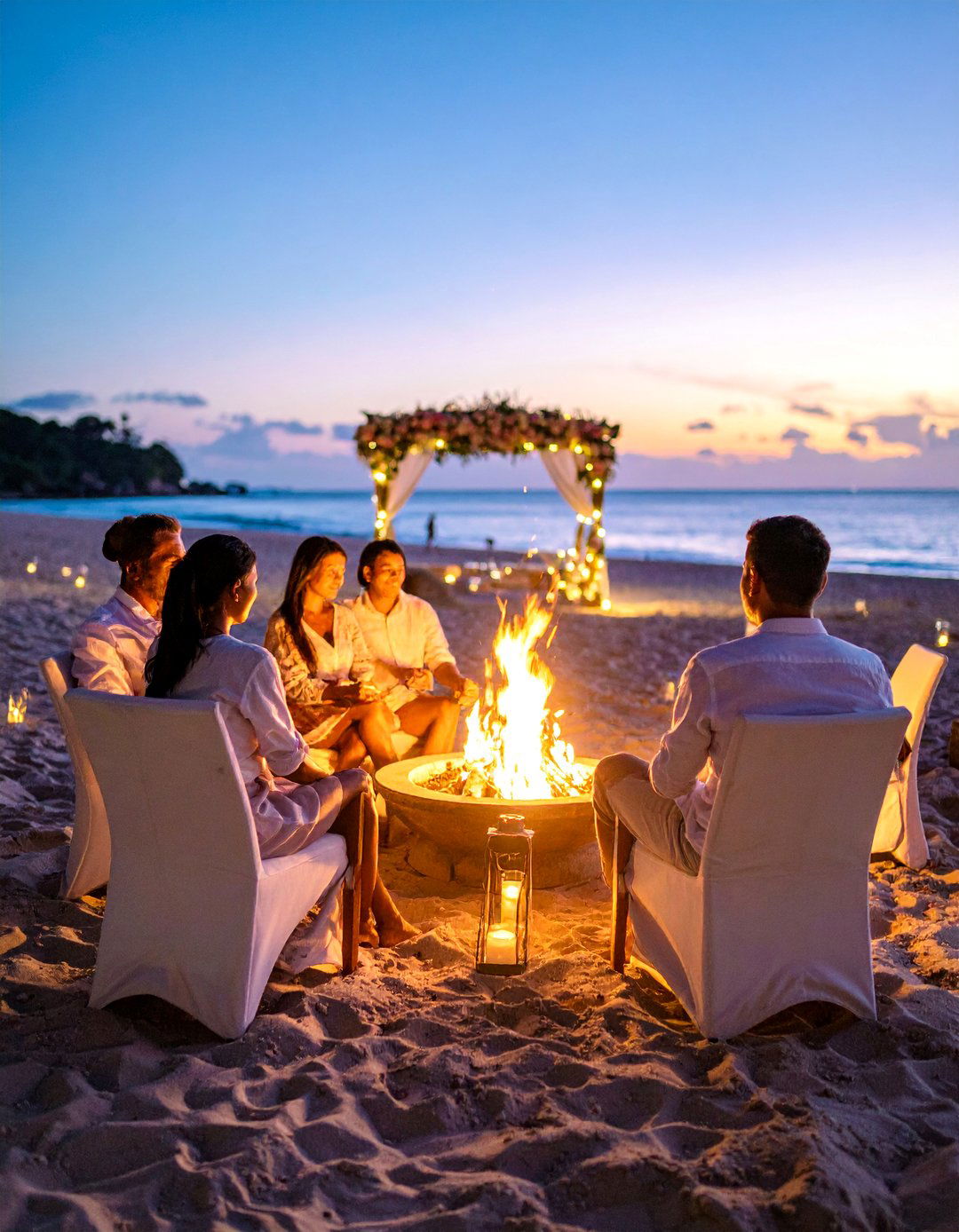 Beach Bonfire Wedding with Cozy Evening Celebration - 25 Beach Wedding Ideas