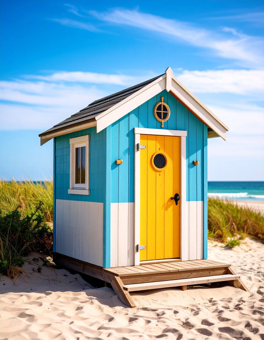 Beach Cottage Outhouse with Nautical Themes - 25 Outhouse Design Ideas
