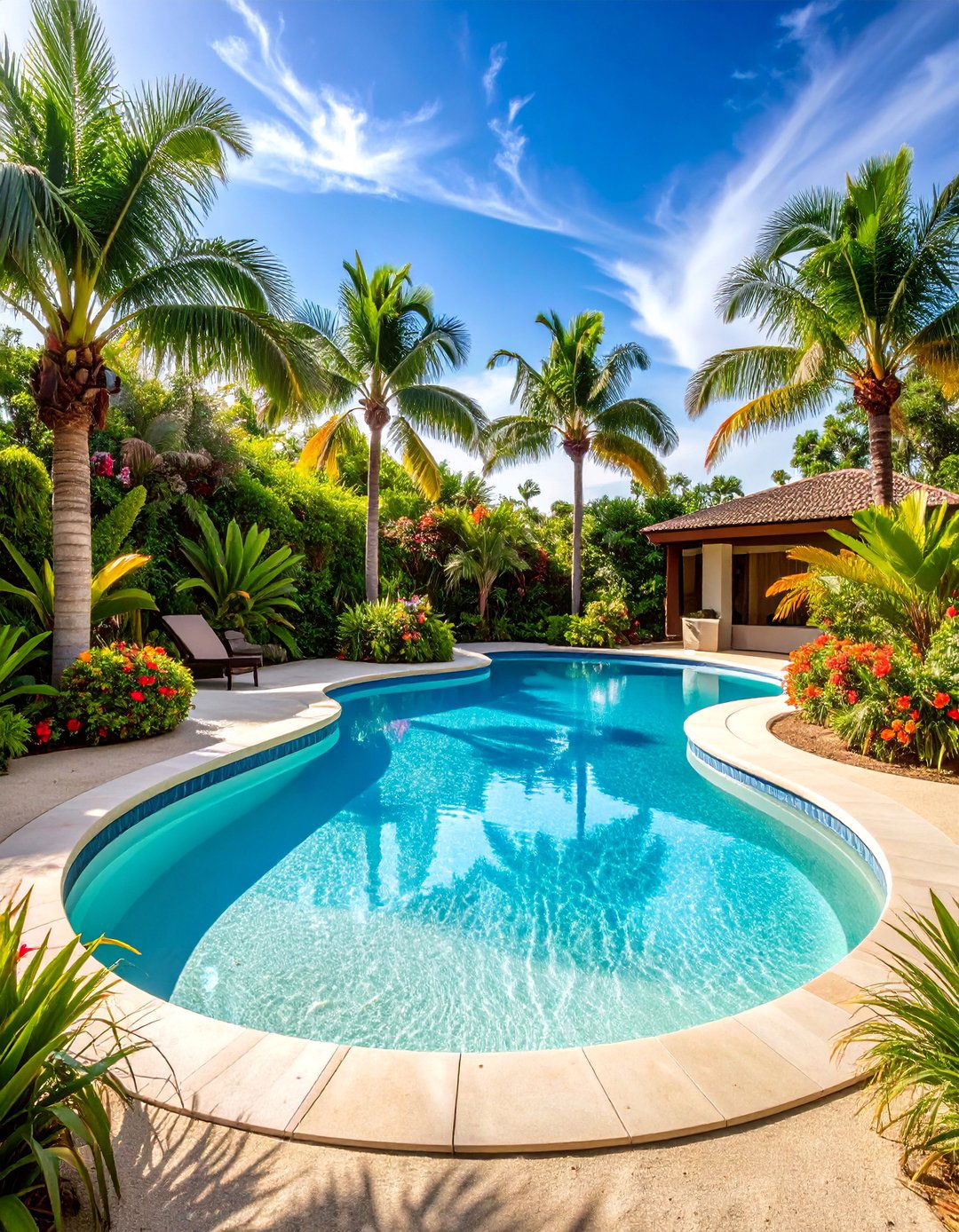 Beach Entry Lagoon with Sandy Bottom - 25 Lagoon Pool Design Ideas