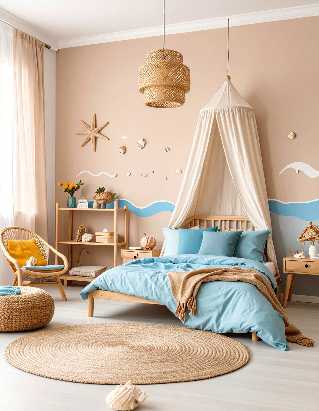 Beach House with Coastal Relaxation Elements - 25 Toddler Room Ideas