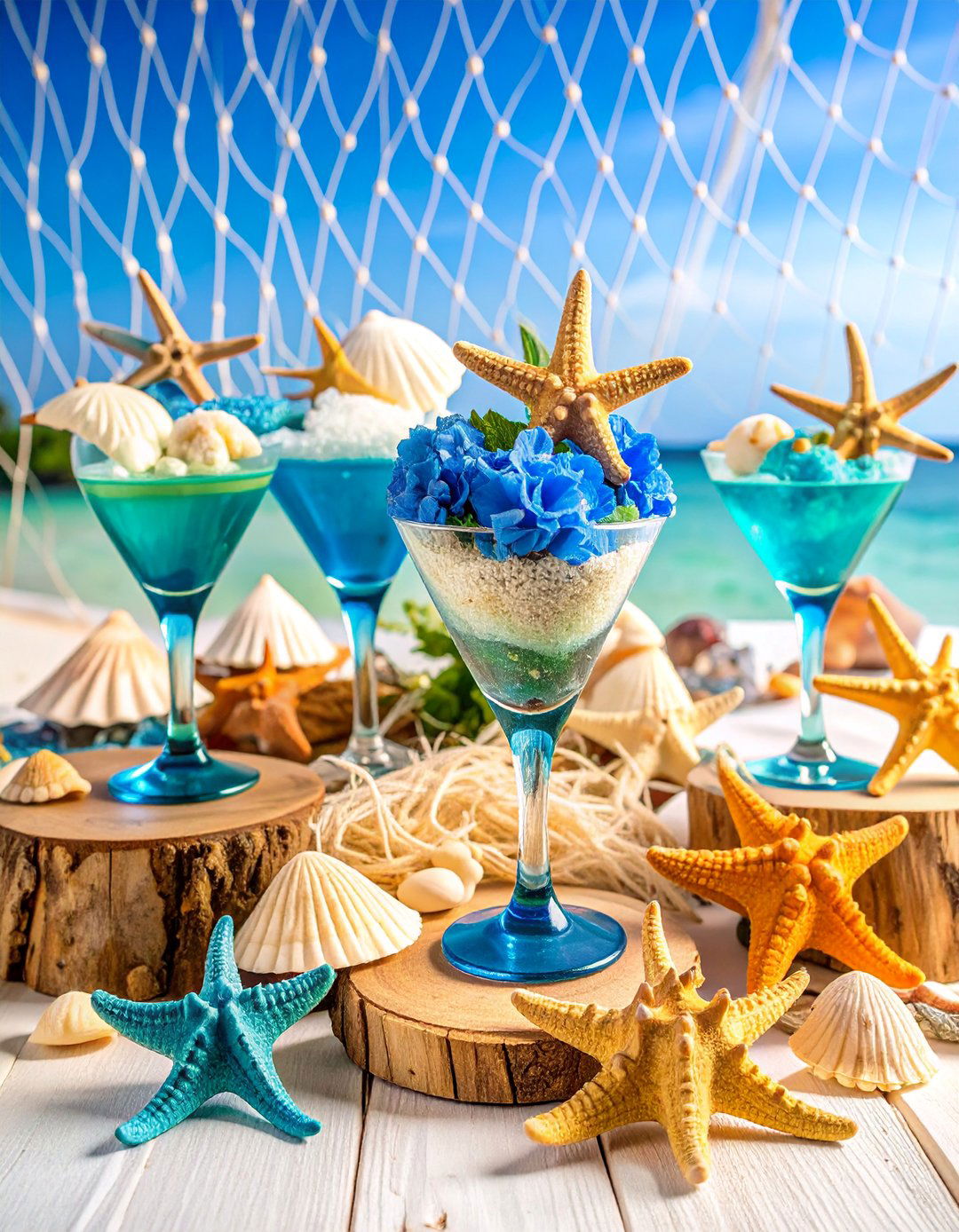 Beach Seashell Coastal Centerpiece - 25 Wedding Centerpiece Ideas
