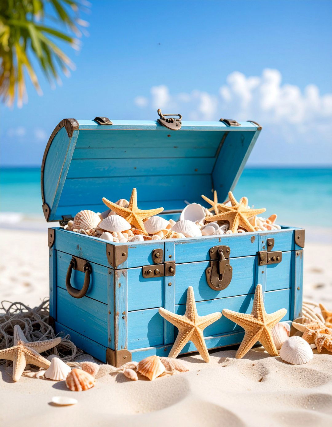 Beach Treasure Chest Wedding Card Box - 25 Wedding Card Box Ideas