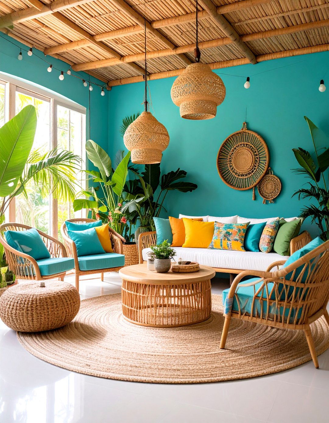 Beach Vibes Tropical Retreat - 25 Teen Hangout Room Ideas