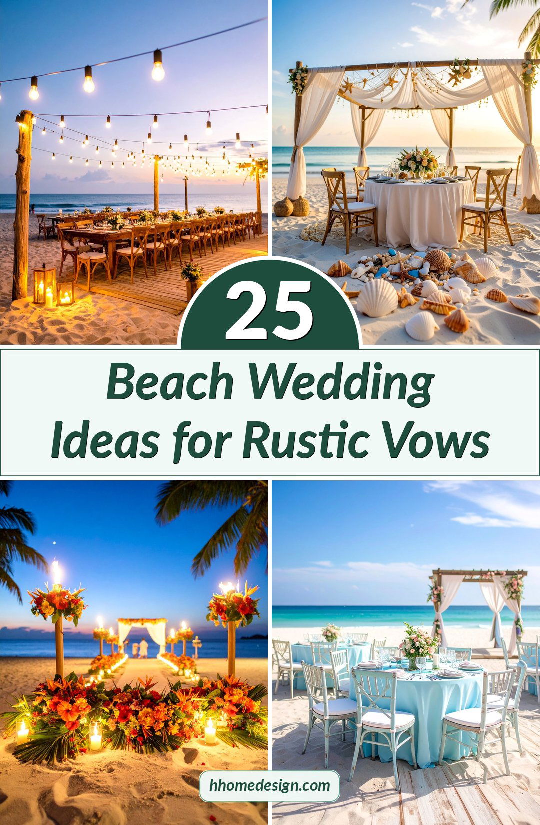 25 Beach Wedding Ideas for Rustic Vows