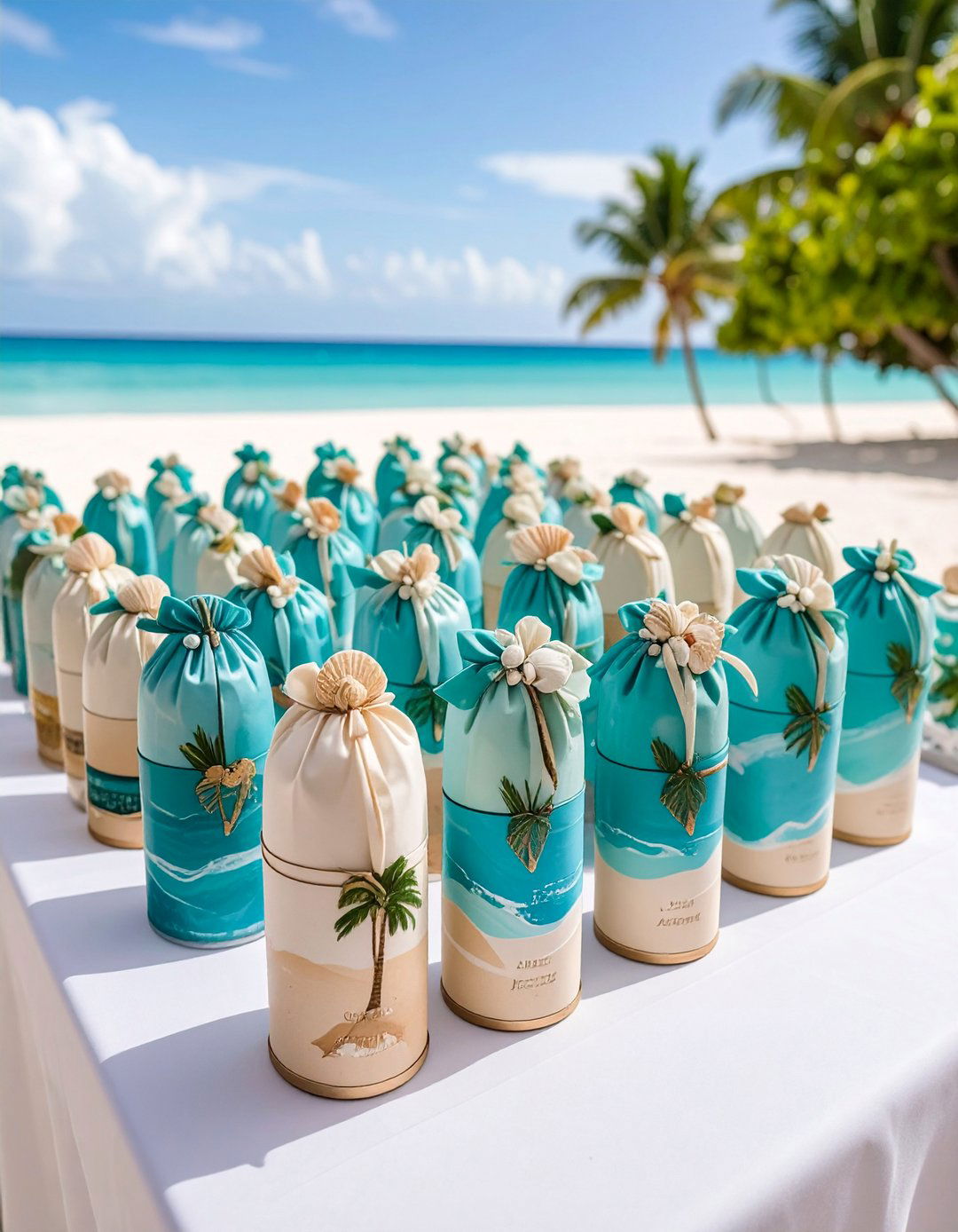 Beach Wedding Koozies with Sandy Toes and Salty Kisses Theme - 25 Wedding Koozie Ideas