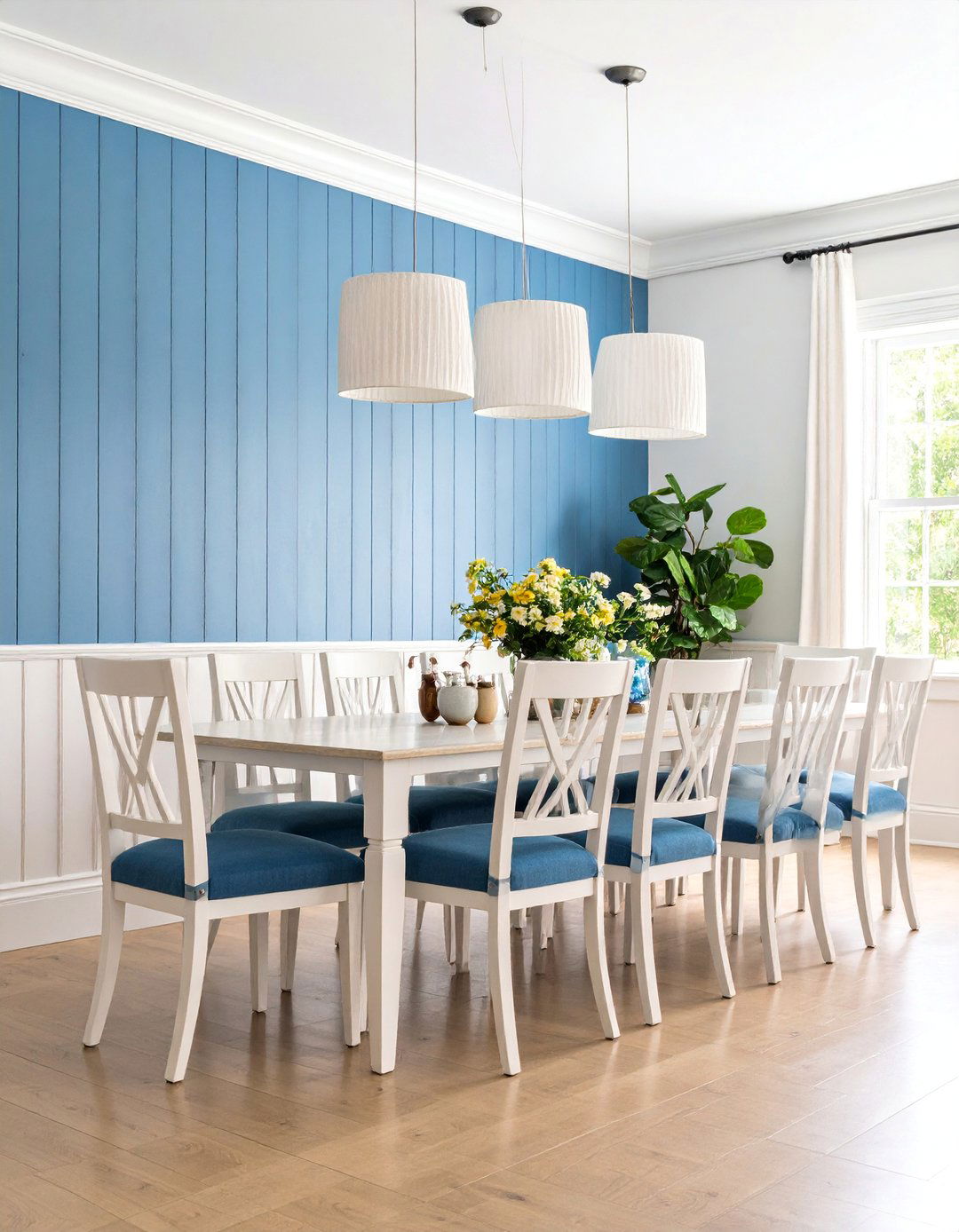 Beadboard Dining Room Chair Rail Combination - 25 Beadboard Wall Ideas