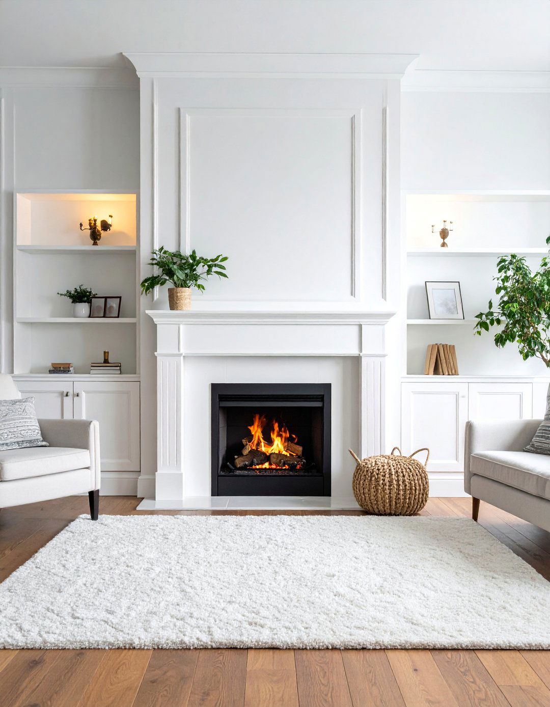 Beadboard Fireplace Surround Integration - 25 Beadboard Wall Ideas