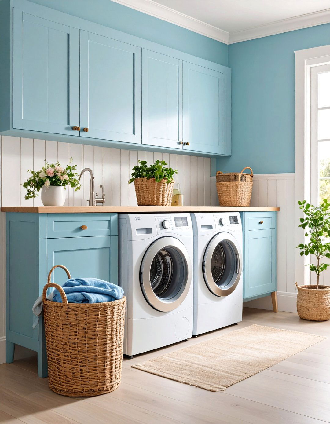 Beadboard Wainscoting Laundry Room - 25 Rustic Laundry Room Ideas
