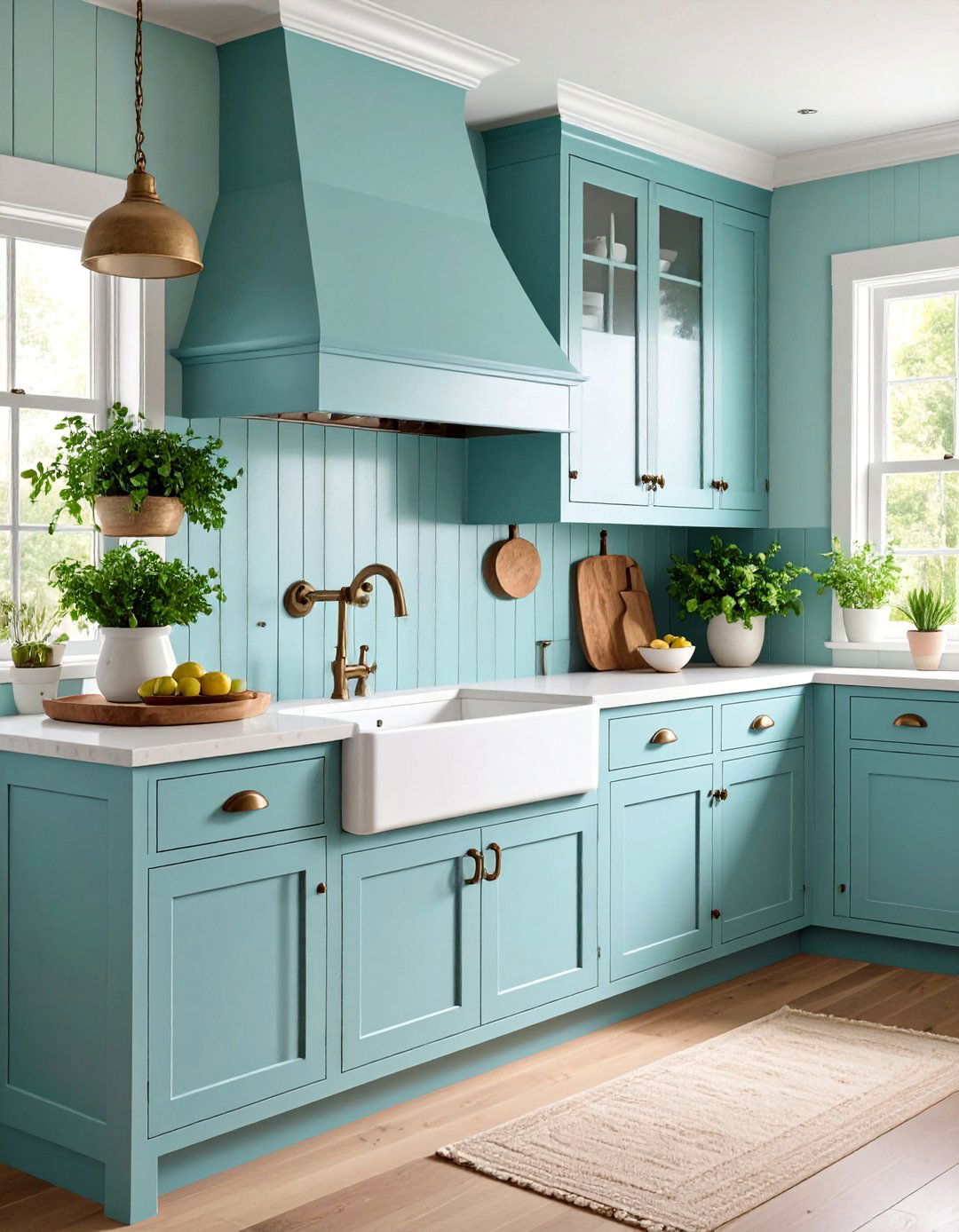 Beadboard with Painted Finish - 25 Rustic Backsplash Ideas