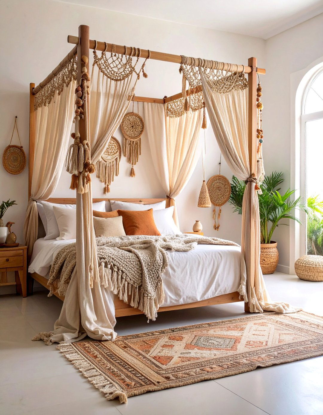 Beaded Curtain Accents - 25 Bedroom Door Decorating Ideas