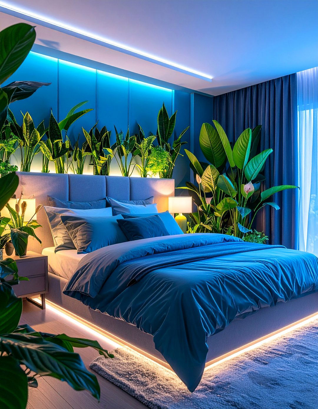 Bedroom Air Purifying Plant Sanctuary - 25 Indoor Garden Ideas