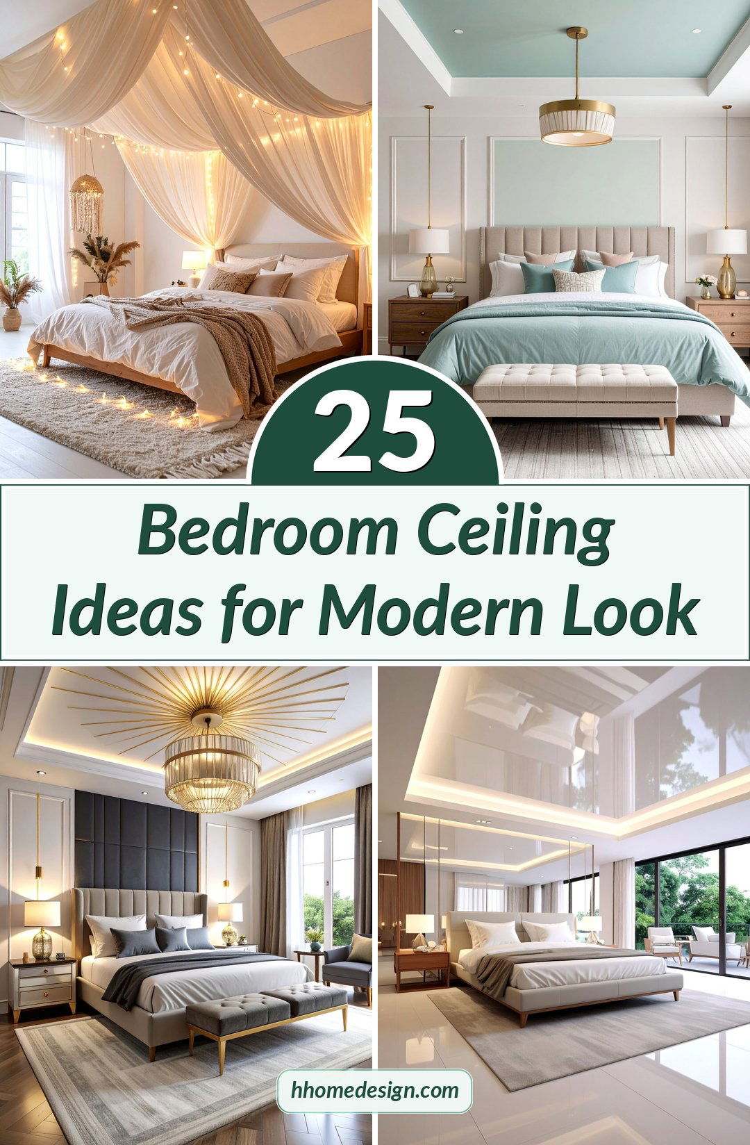 25 Bedroom Ceiling Ideas for Modern Look