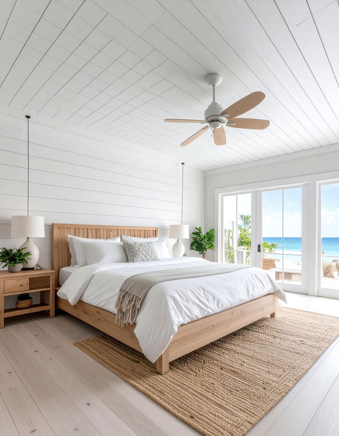 Bedroom Ceiling Minimalist White Shiplap - 25 Bedroom Ceiling Ideas