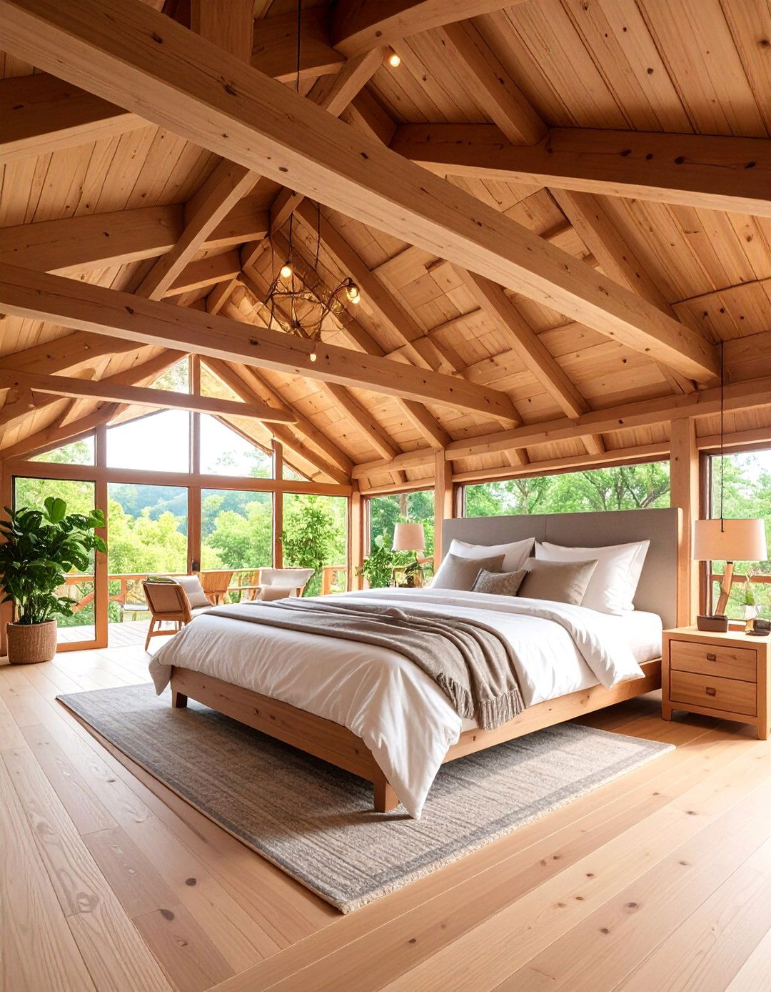 Bedroom Intimate Beam Ceilings - 25 Decorative Ceiling Beam Ideas