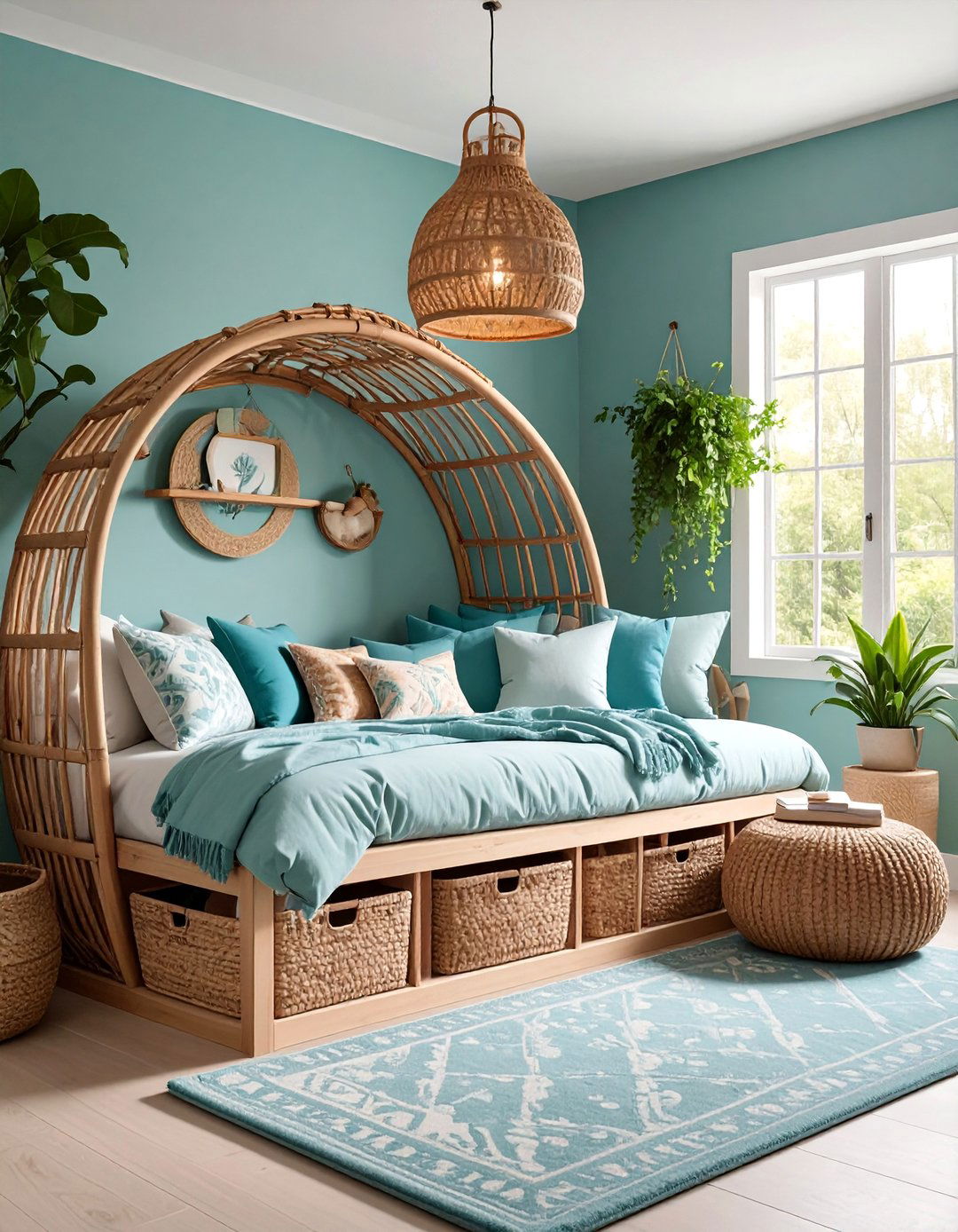 Bedroom Reading Nook Integration - 25 Laundry Basket Storage Ideas