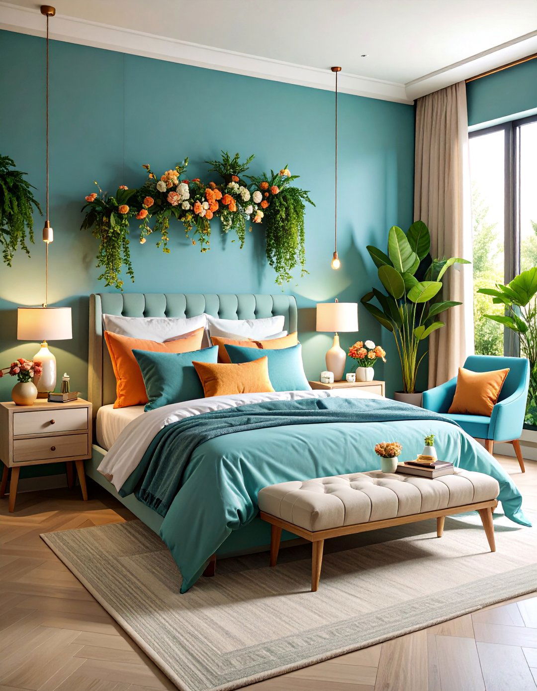 Bedroom Sanctuary Styling with Peaceful Elements - 25 Housewarming Decoration Ideas