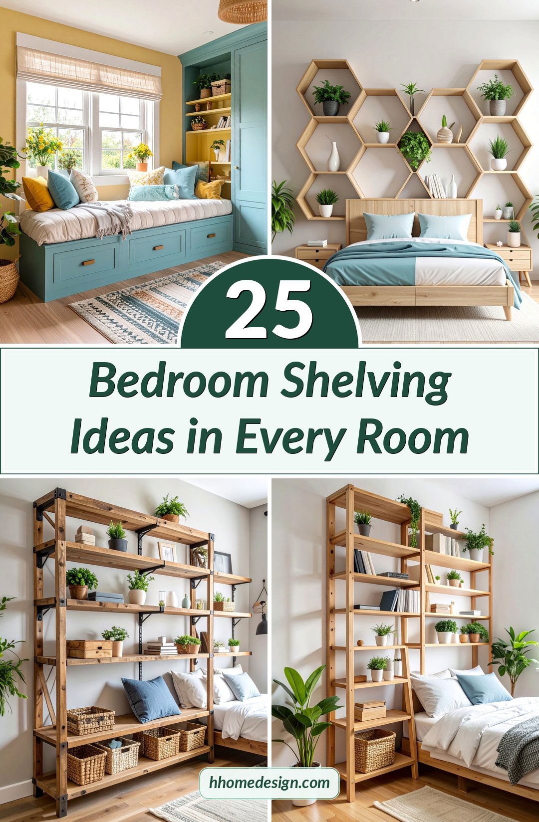 25 Bedroom Shelving Ideas in Every Room