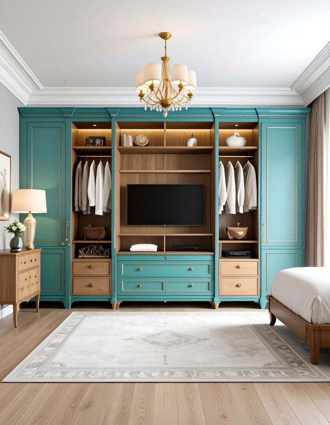 Bedroom TV Wardrobe Door Concealment System - 25 Bedroom Tv Ideas