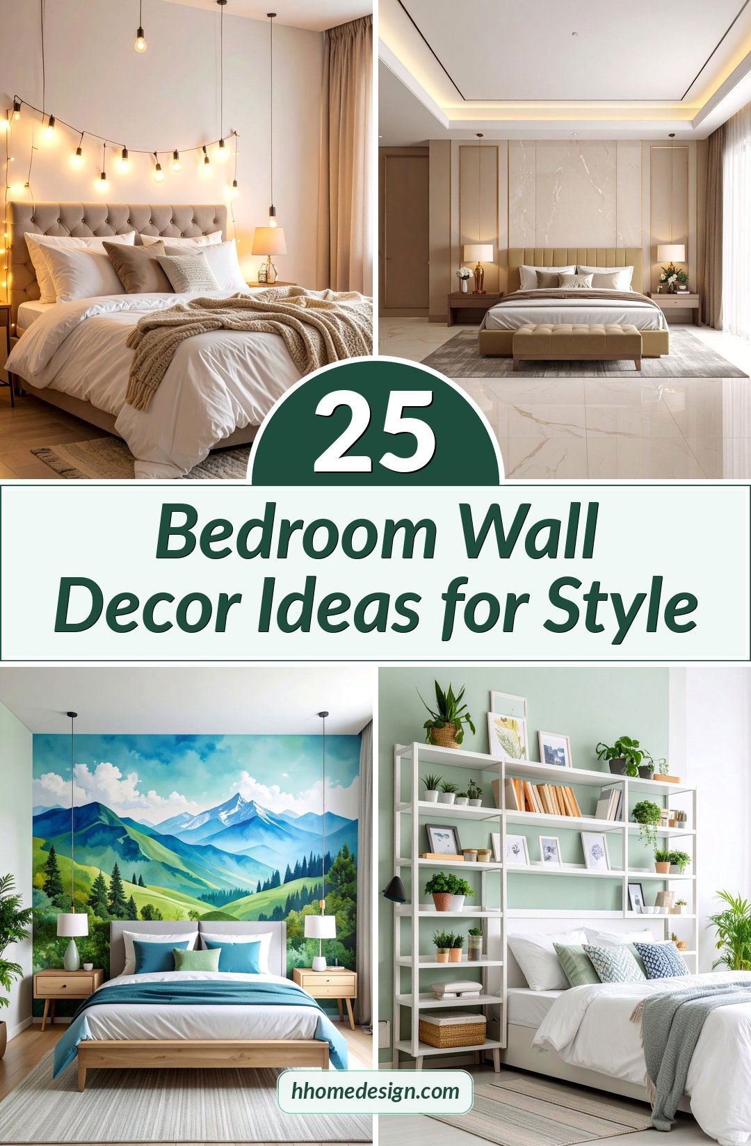 25 Bedroom Wall Decor Ideas for Style