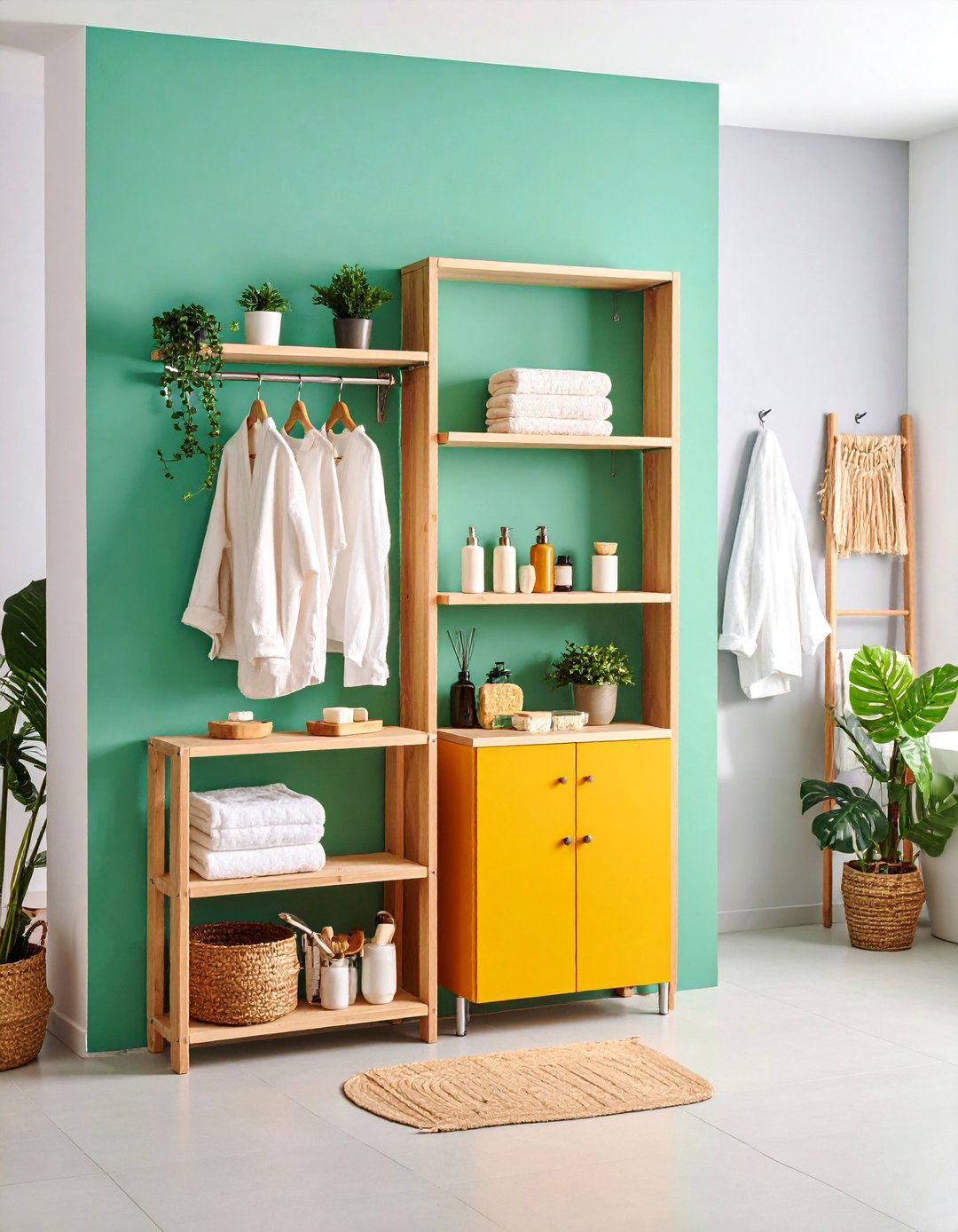 Behind Door Organization Hub with Multi Functional Hanging Systems - 25 Bathroom Organization Ideas