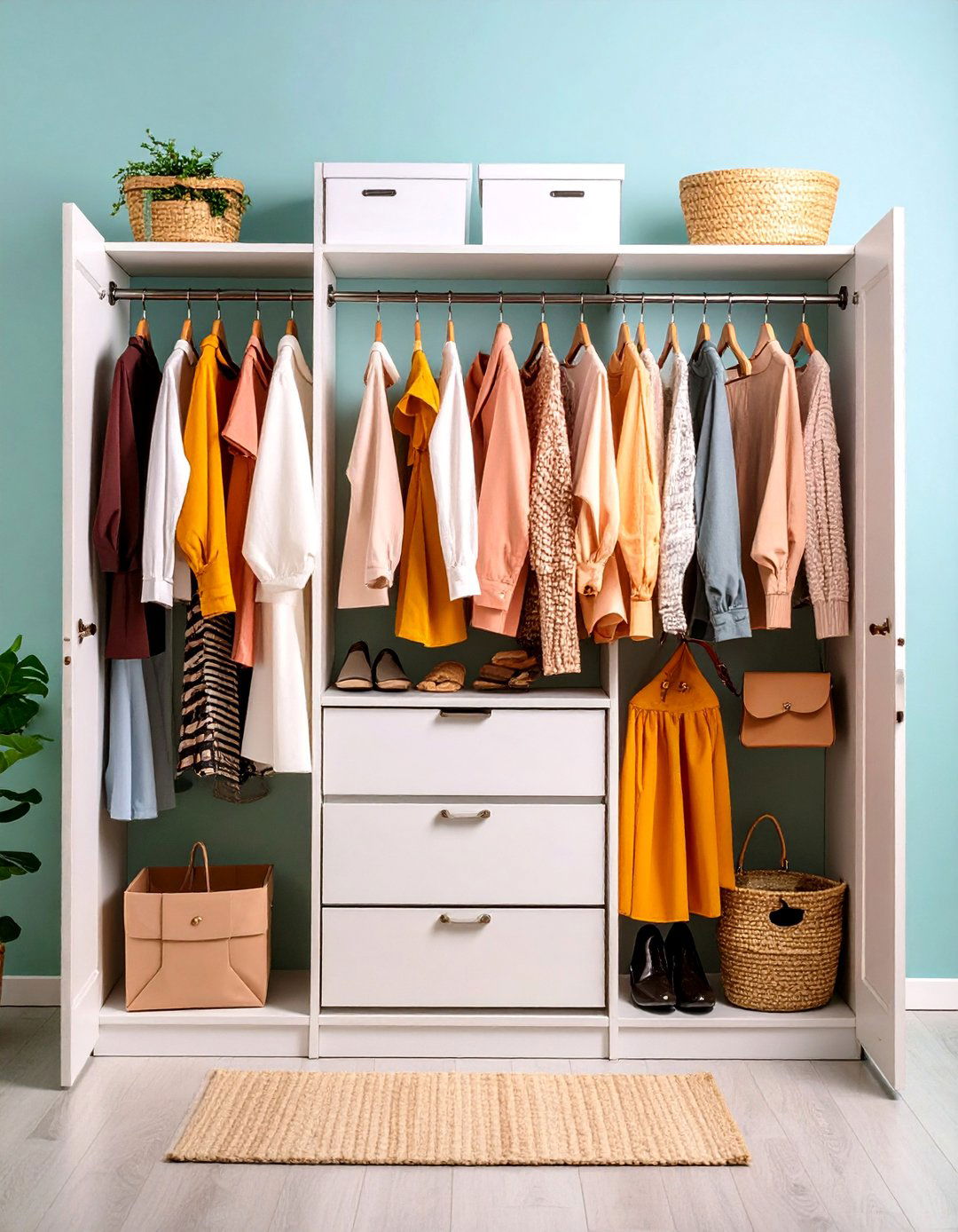 Behind the Door Hall Closet Organization - 25 Hall Closet Organization Ideas