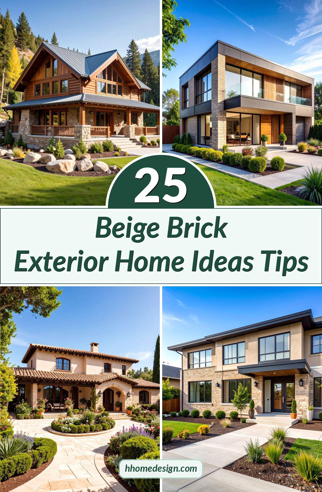 25 Beige Brick Exterior Home Ideas Tips