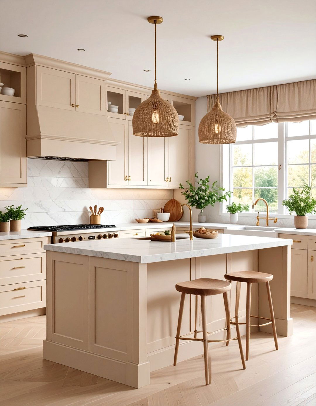 Beige Shiplap with Cream Cabinets Tone on Tone Design - 25 Shiplap Backsplash Ideas for Your Kitchen