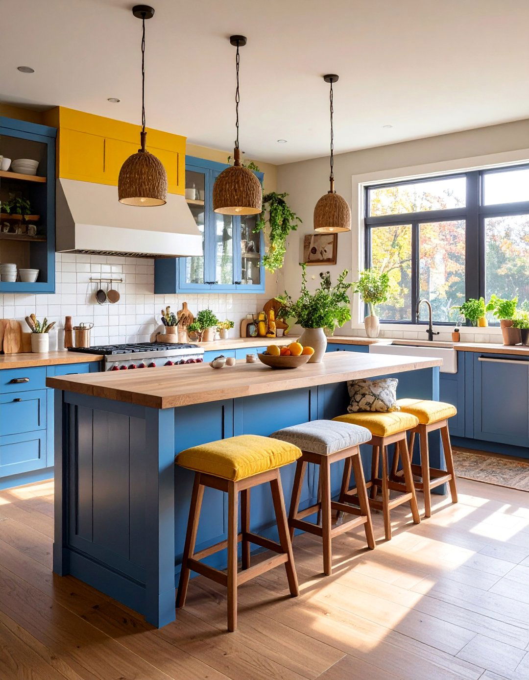 Bench Seating Breakfast Bar with Storage Cushions - 25 Breakfast Bar Ideas
