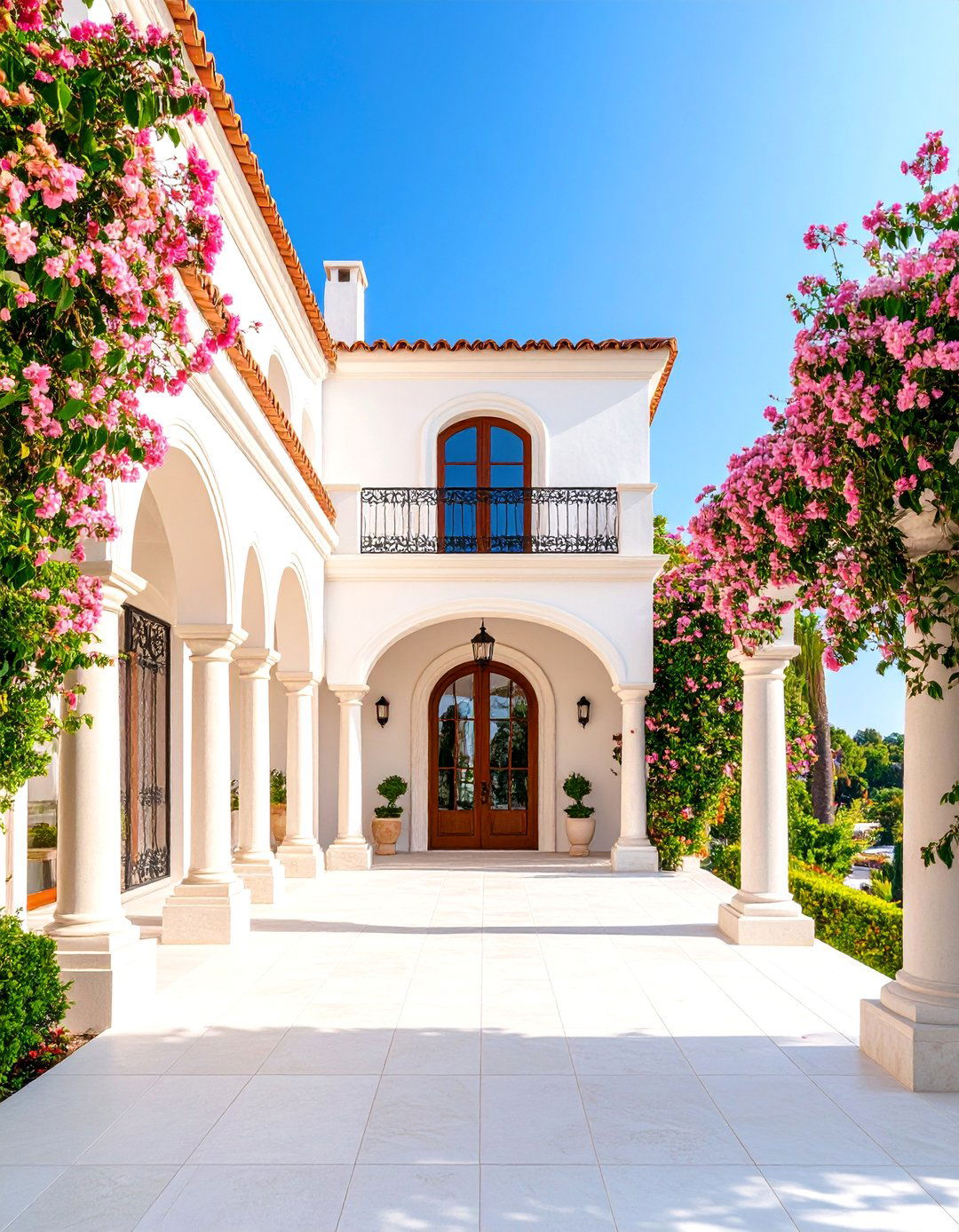 Benjamin Moore China White Mediterranean Villa Style - 25 Off-white Paint Colors for Home Exteriors