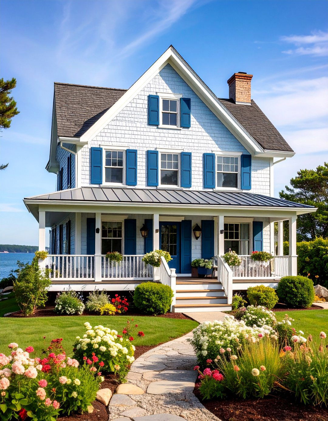 Benjamin Moore White Dove Coastal Cottage Style - 25 White Exterior Paint Colors