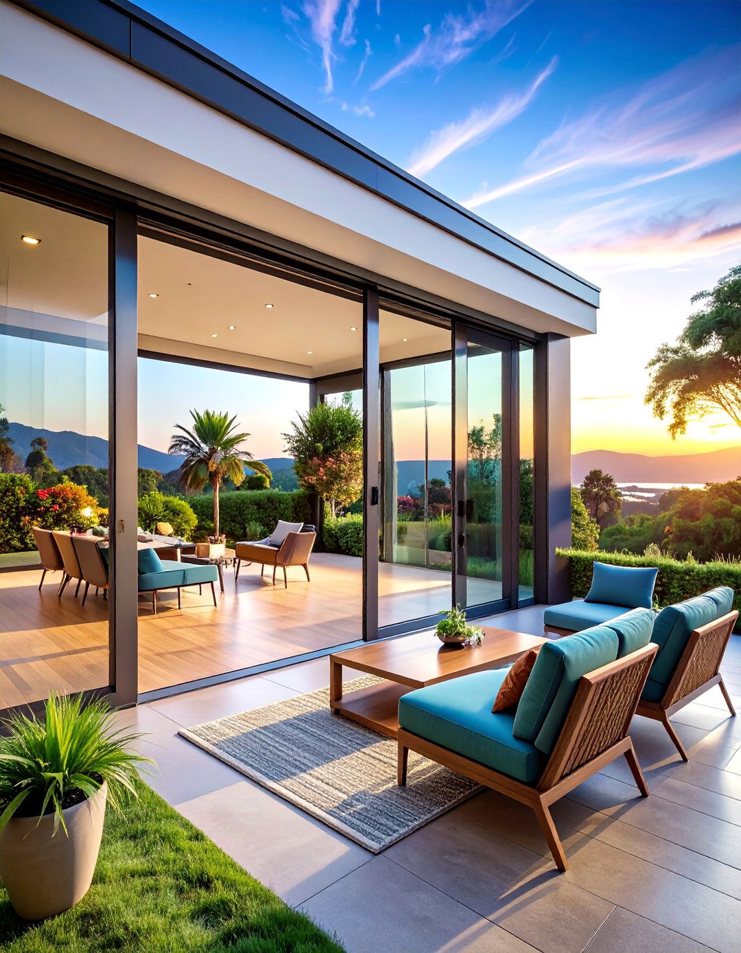 Bi Fold Glass Door Enclosure System - 25 Patio Enclosure Ideas