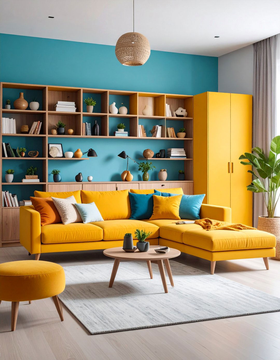 Bi Level Storage Living Room with Upper and Lower Zones - 25 Small Living Room Ideas