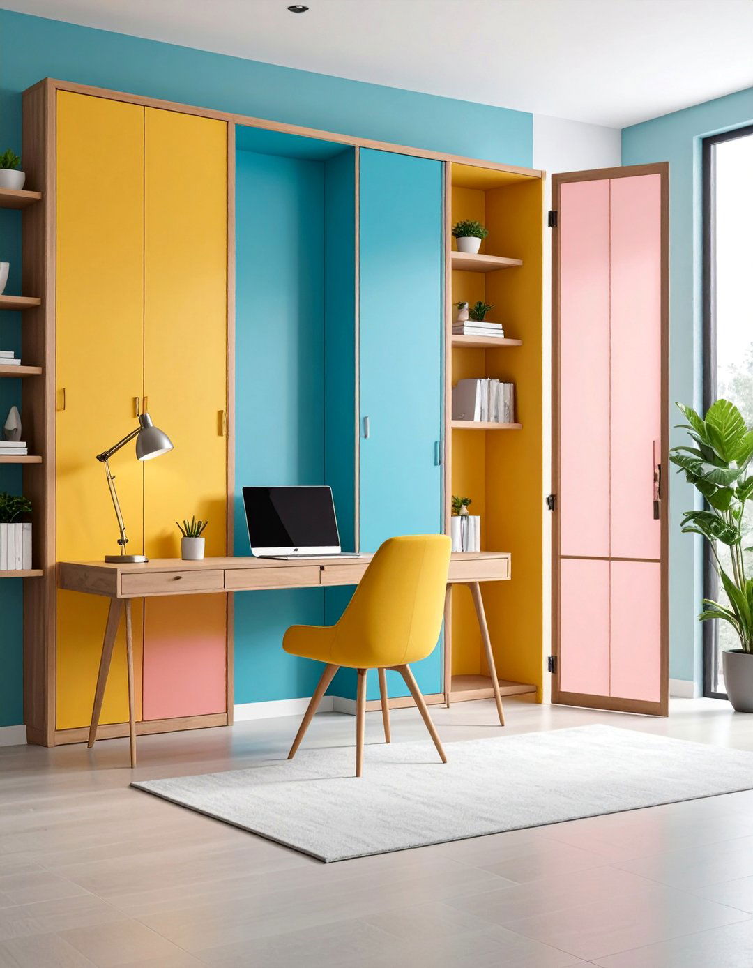 Bi fold Door Room Divider - 25 Room Divider Ideas