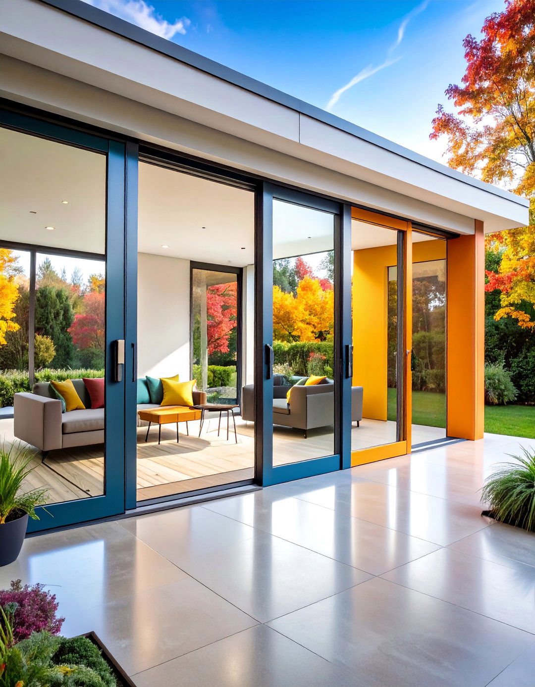 Bifold Patio Doors with Ultra Slim Aluminum Frames - 25 Patio Door Ideas