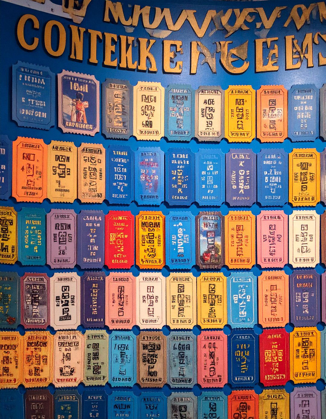 Big Tickets Concert History Collage Mural - 25 Nashville Murals