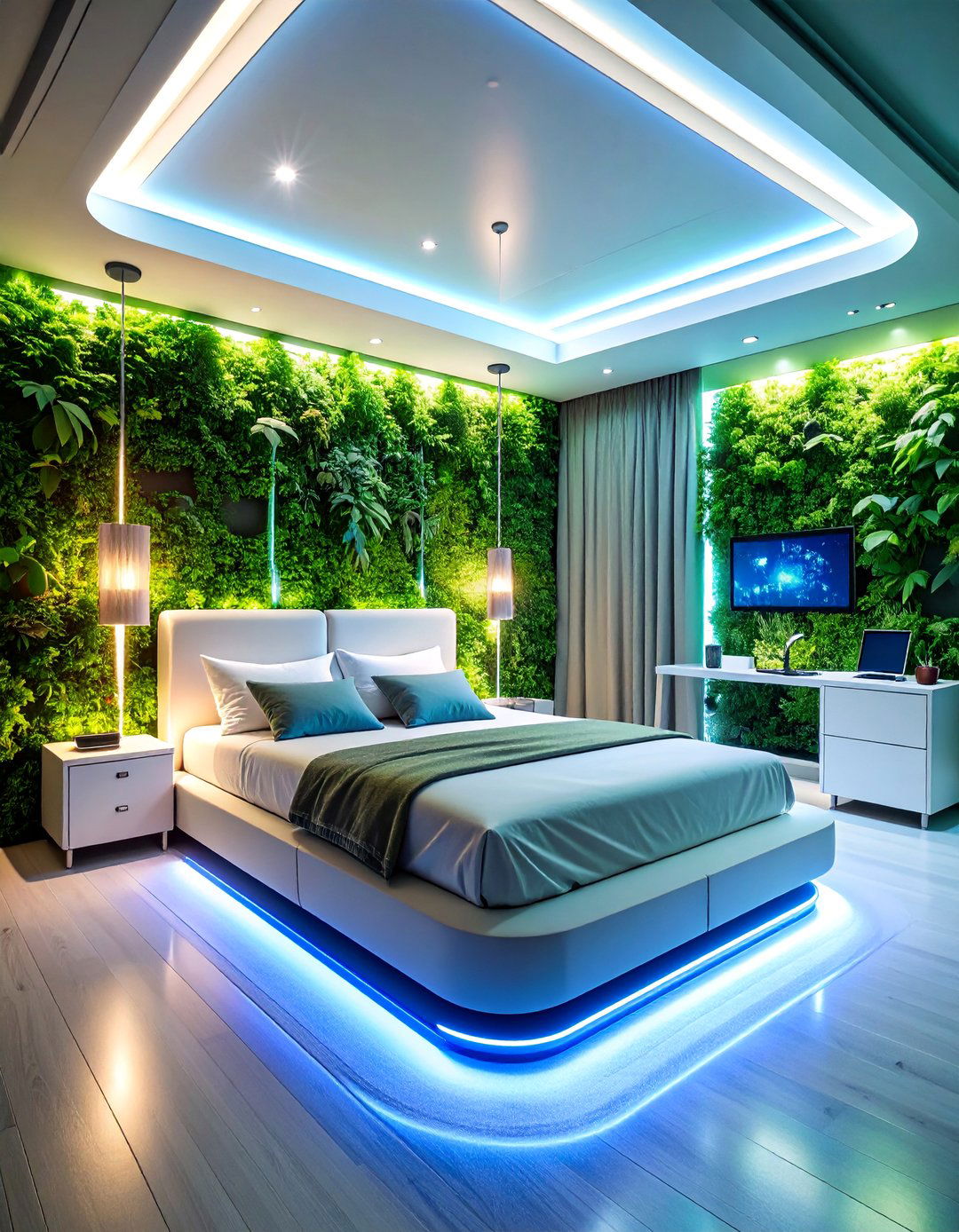 Bio Responsive Health Monitoring Bedroom - 25 2100s Room Ideas
