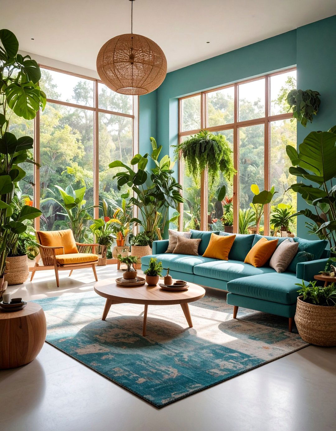 Biophilic Design Integration Living Room - 25 Organic Modern Living Room Design Ideas