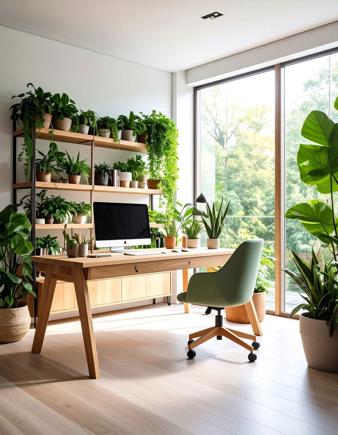Biophilic Home Office Sanctuary - 25 Home Decor Ideas