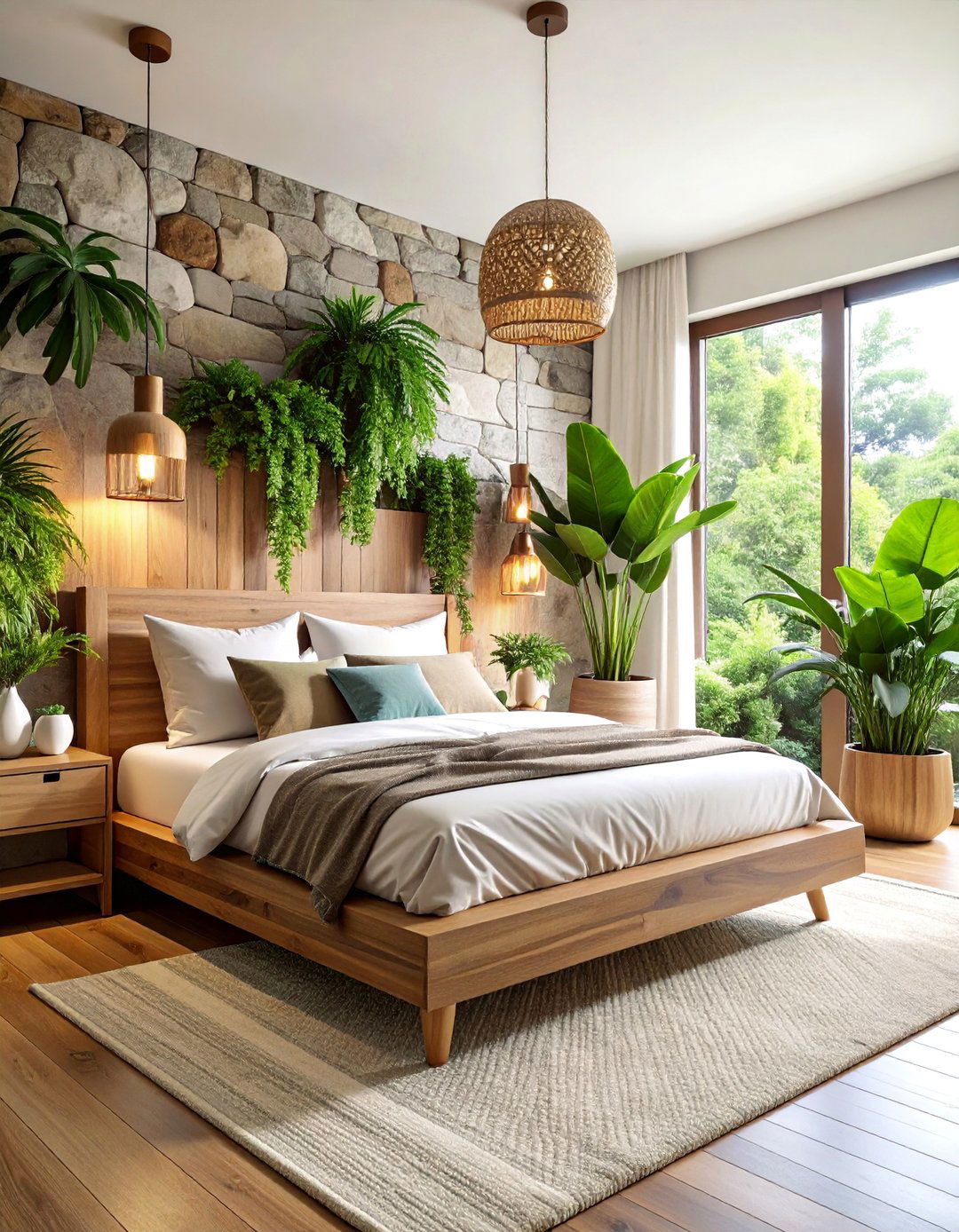 Biophilic Luxury Bedroom Suite - 25 Luxury Interior Design Ideas