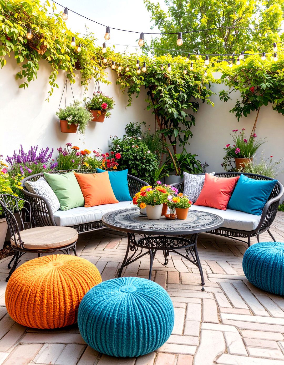 Bistro Patio with European Charm - 25 Small Backyard Patio Ideas