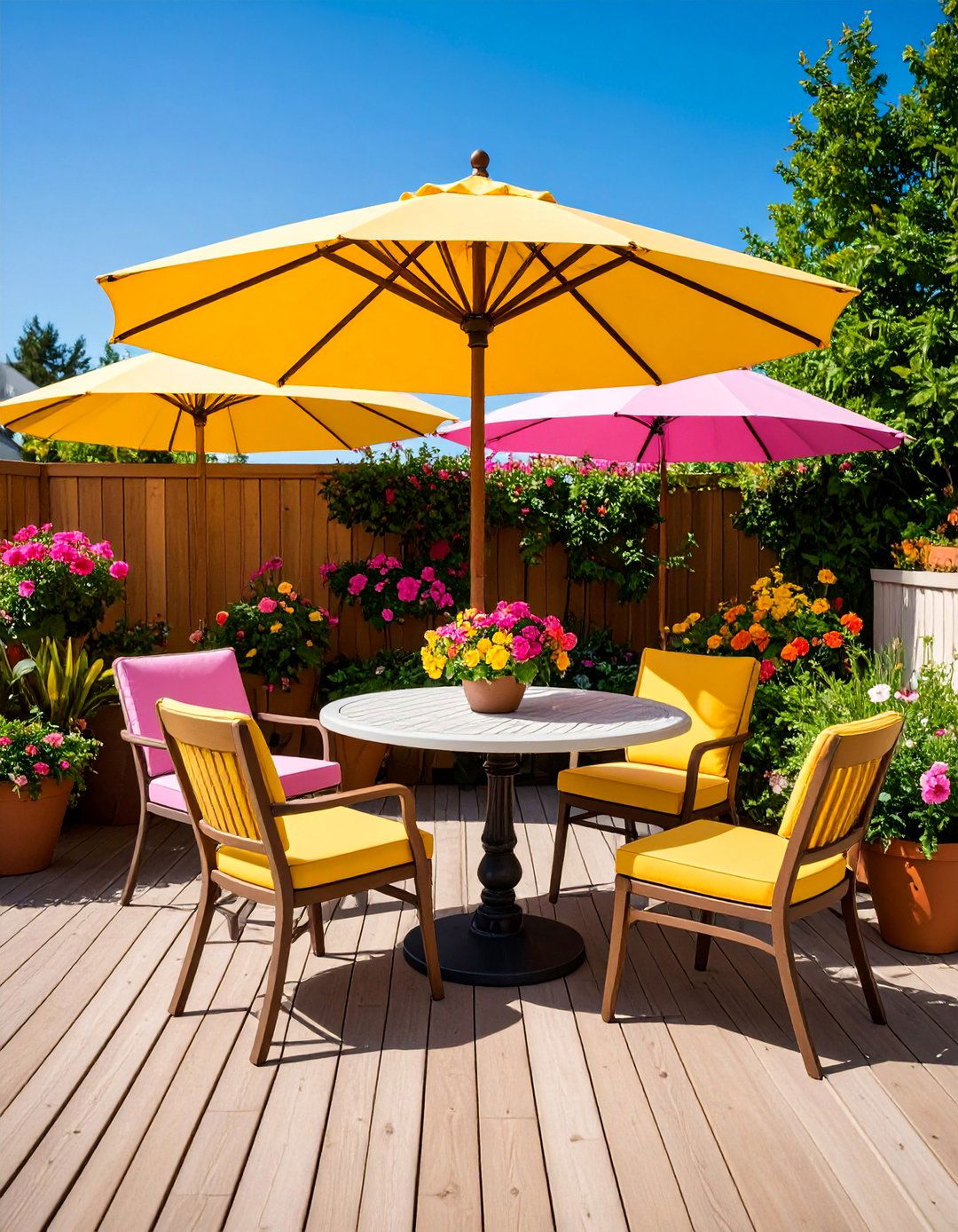 Bistro Table Intimate Dining Pods - 25 Deck Furniture Ideas