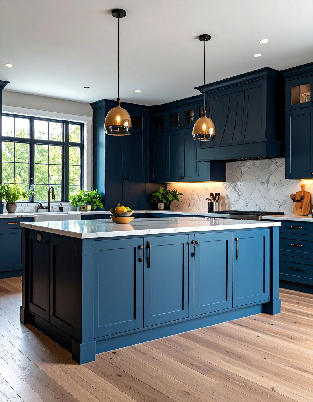 Black Beadboard Kitchen Island with Traditional Elegance - 25 Kitchen Island Back Panel Ideas